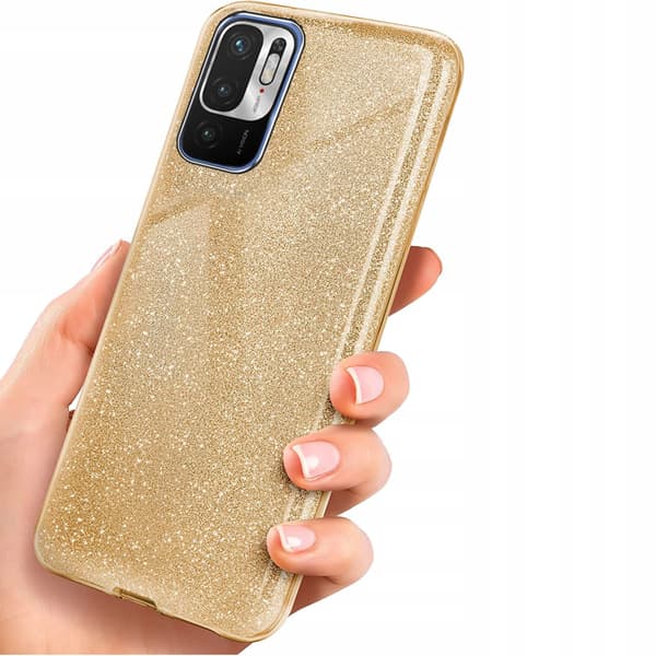 GLITTERSKAL XIAOMI REDMI NOTE 10 5G Guld + 9H GLAS