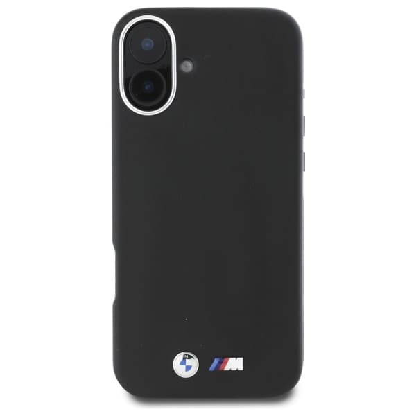 BMW M Smooth Full Wrapped Metal MagSafe-cover til iPhone 16 Plus, sort