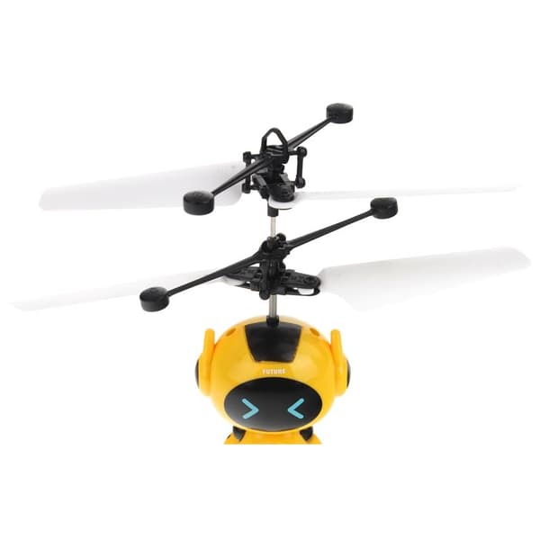 Flygande Robot Handstyrd Drönare Robot Propellerlampa - Gul