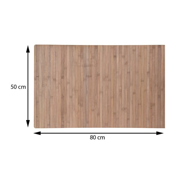 Oliivinvihreä bambuinen kylpyhuonematto 80 cm