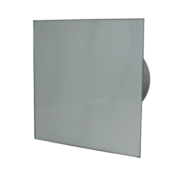 MMP 100 Energibesparende Ventilatorlampe Grafit Blankt Glas 23dB