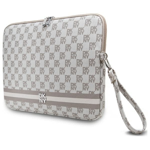 DKNY Ærme DKCS14PVSHLE 14" beige/beige Ternet Mønster Trykte Striber