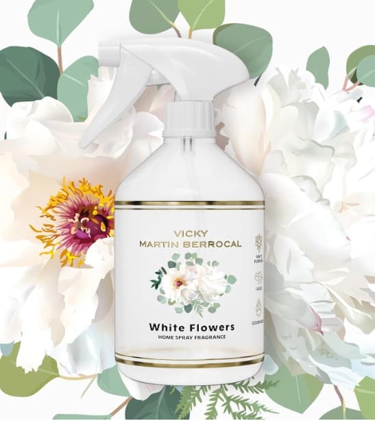 Vicky Martín Berrocal Hvide Blomster Luftfrisker Spray 500ml