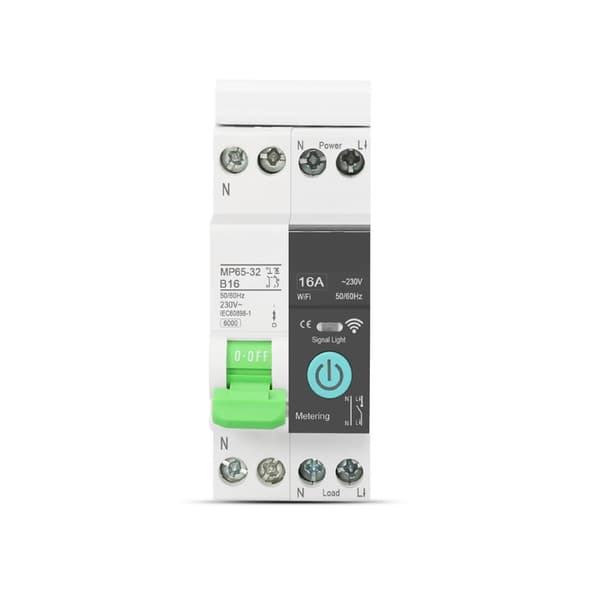 Zigbee 16A Sikring Tuya Energimåling