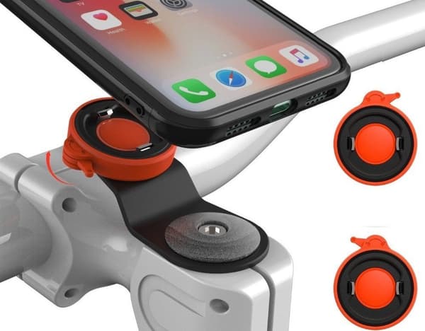 Cykelhållare för styr + skyddsfodral för iPhone 11 (6,1") - montering med låssystem