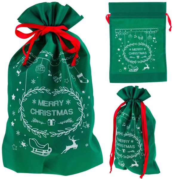 TG61382-1 JULPRESENTPÅSE PRESENTPÅSE ECO-FÖRPACKNING GRÖN
