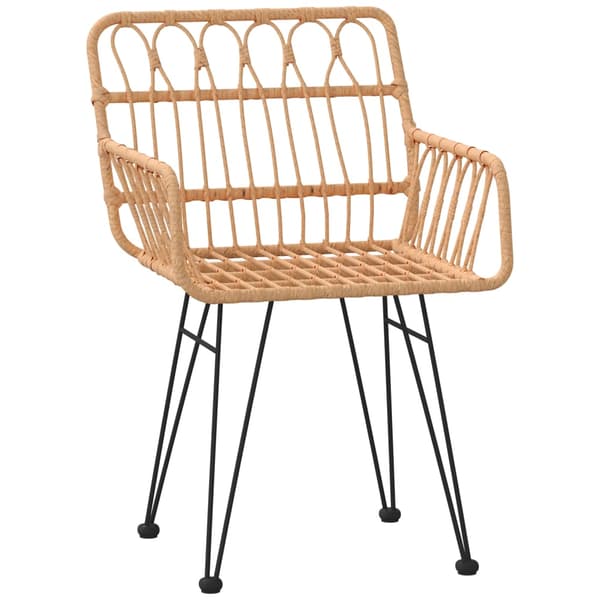 vidaXL havemøbelsæt i 5 dele af polyrattan