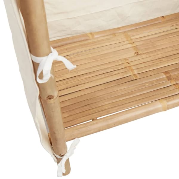 vidaXL Garderob, 110x45x170 cm, Bambu