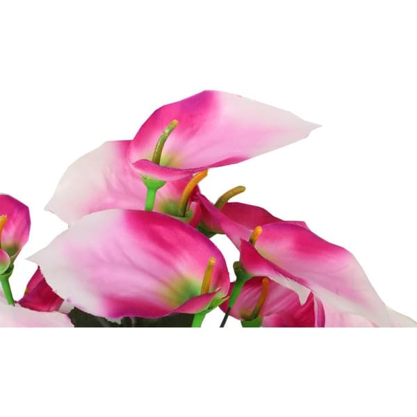 Buket med 12 lyserøde anthuriums