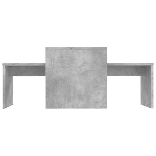 vidaXL sofaborde betongrå 100x48x40 cm spånplade