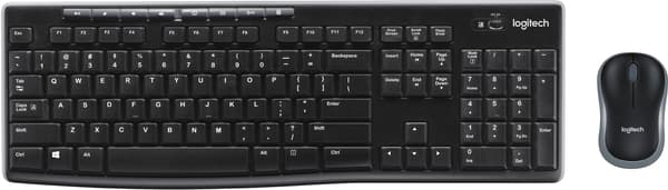 Logitech MK270 USB 2.4 GHz trådlöst headset svart (920-004511)