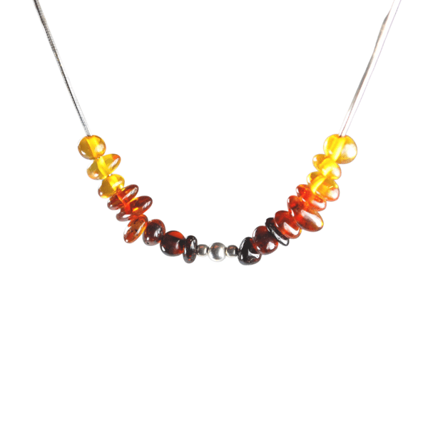 Kaulakoru monivärisellä meripihalla - Baltic Amber Collier