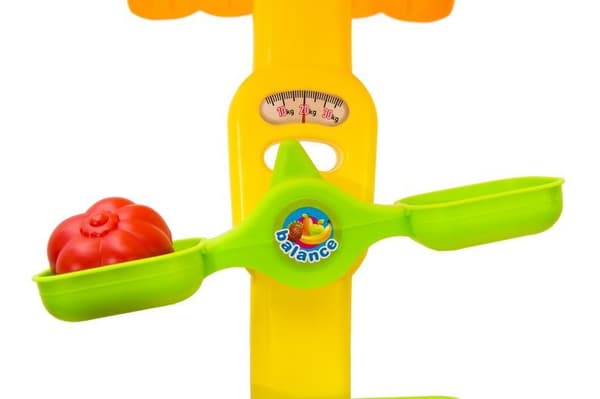 Hjemmesupermarked med kasseapparat, prislæser og vægt!