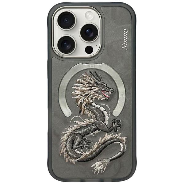 Nimmy Dragon MagSafe-skal till iPhone 16 Pro Max, grått