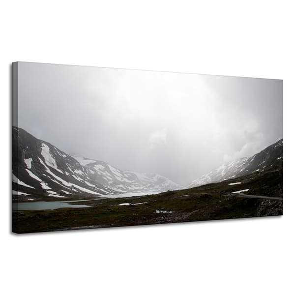 Lærredstryk Naturdal Bjerge 120x60 cm