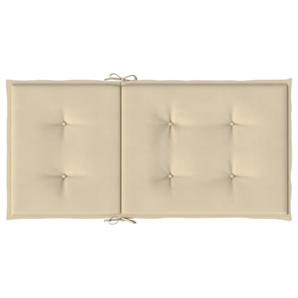 vidaXL Trädgårdsdynor, 4 st, Beige, 100x50x3 cm