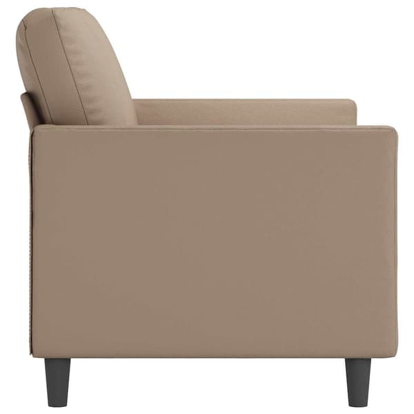 vidaXL 2-sitssoffa, Cappuccino, 120 cm, konstläder