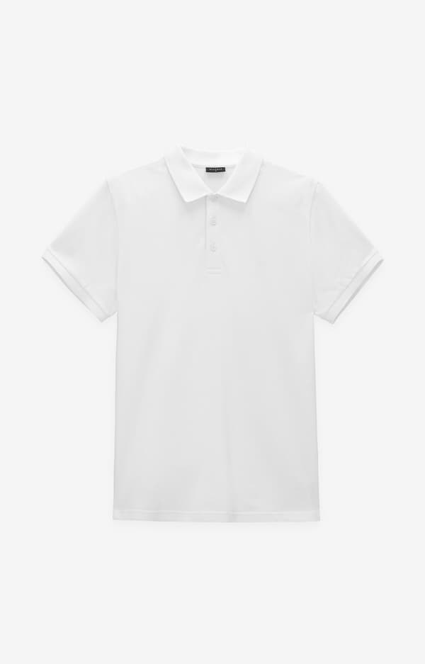 Ensfarvet polo XL