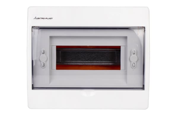 Infälld elcentral 1x8 RP N+PE ABS PC IP40 Vit