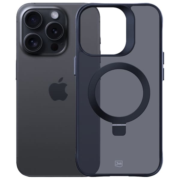 3mk Smoke Case Mag&Stand-skal för iPhone 16 Pro Max