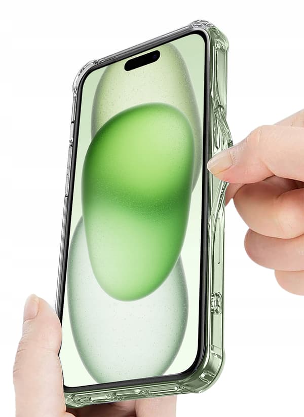 Etui til iPhone 15 STØDMIDDELFRI KLAR ETUI KLAR BAGSIDER + 9H Glas