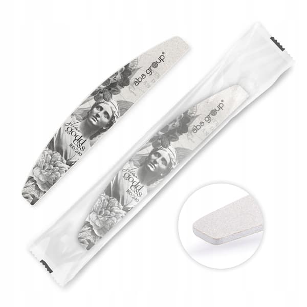 Aba Group SÄKER FÖRPACKNING HALFMOON nagelfil 180/240 Small Line, SLIM 100 st