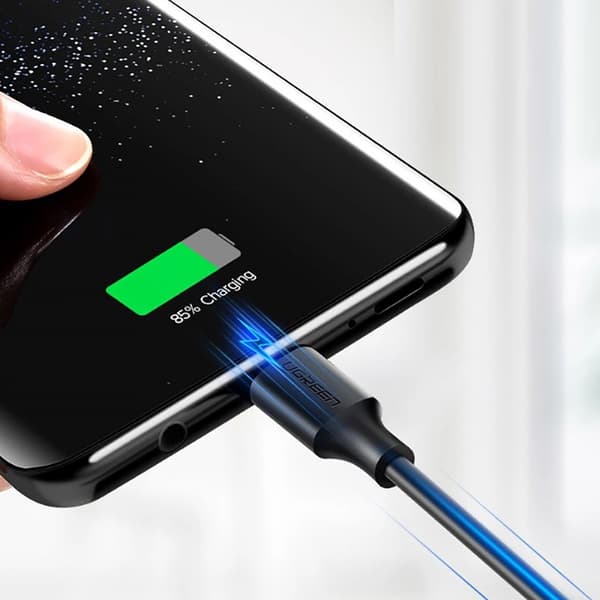 Kabel USB-A 3.0 - USB-C 3A 1,5m - svart