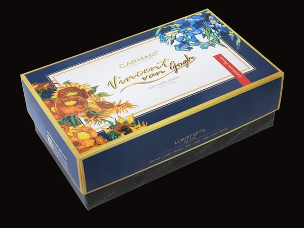 Set med 2 whiskyglas - V. Van Gogh. Solrosor + Iriser (CARMANI)