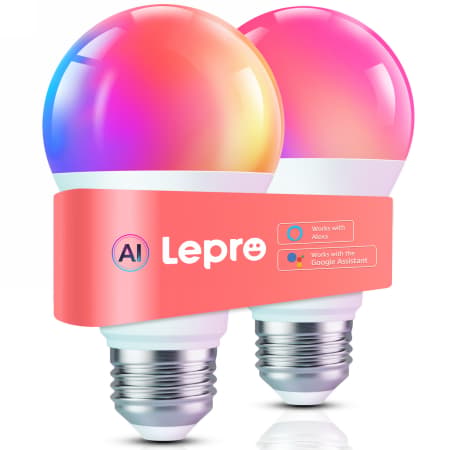 Lepro B1 AI -älylamppu E27 - älykkäät E27-polttimot (2 kpl)