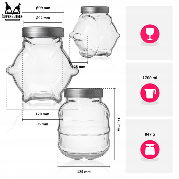 KAPSLEKRUKK 1700 ml