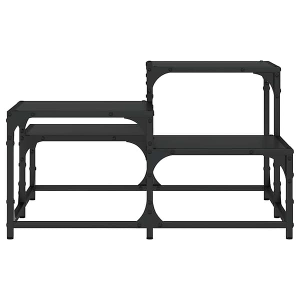 vidaXL sofabord, sort, 68x68x40 cm, træbaseret materiale