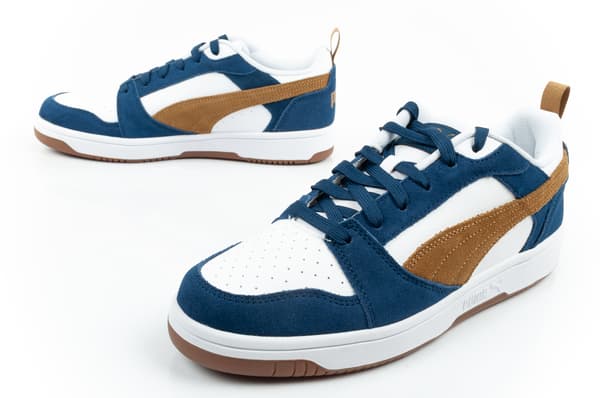 Puma Rebound v6 Low SD Vit-Smörkblå [402262 07] s.44