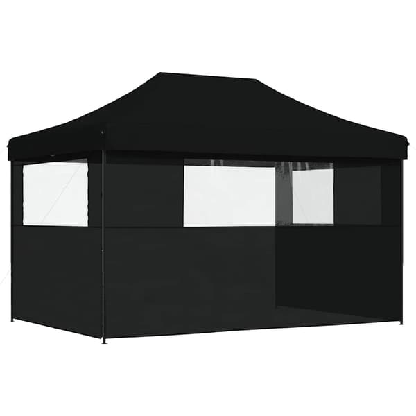 vidaXL 3-vægs pop-up festtelt sort