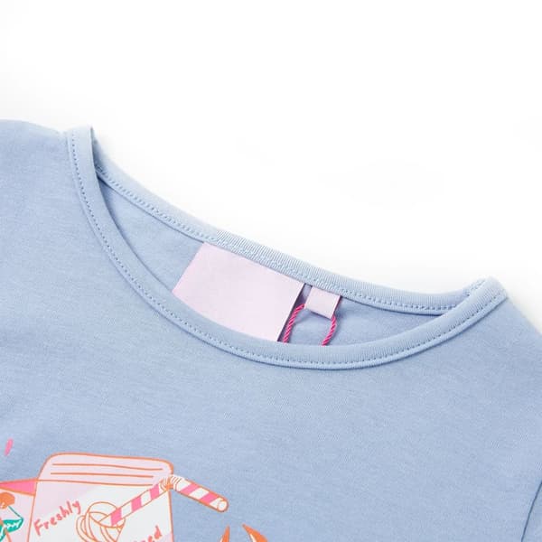 Børne-T-shirt, blå, 116
