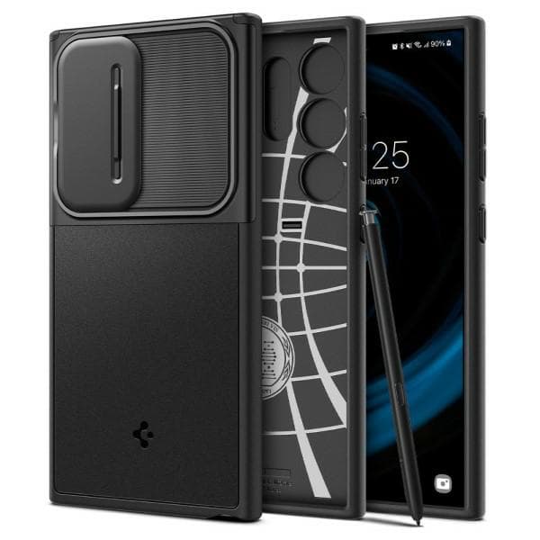 Spigen Optik Armor-cover til Galaxy S24 Ultra, sort