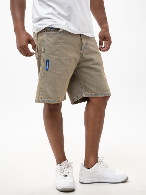 MyStars Blå Basic Herr Bruna Jeansshorts 30