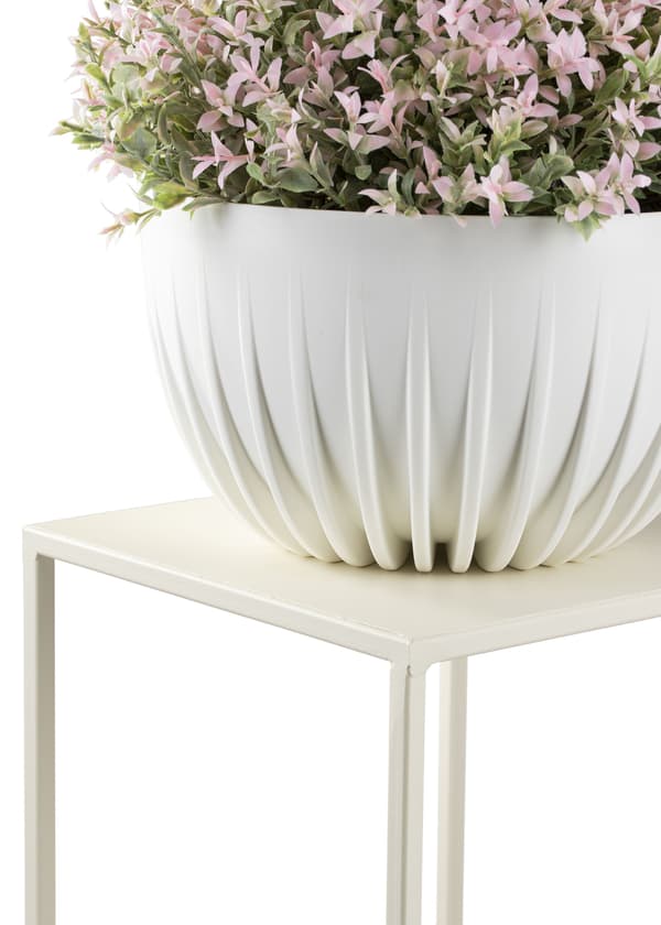 Kräm stående blomsterställ 70 cm