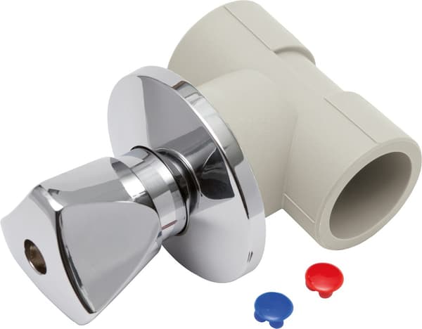 Dold svampventil med vred PP-R - 20