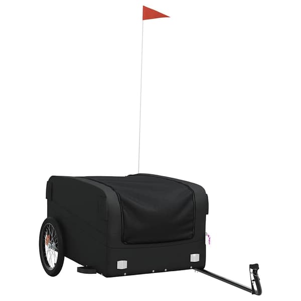 vidaXL cykelanhænger, sort, 45 kg, jern