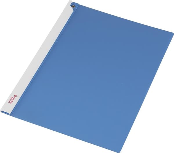 Focus A4-mappe med sidepanel, blå