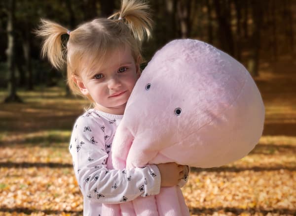 Iso pehmolelu Mustekala XXL - pinkki