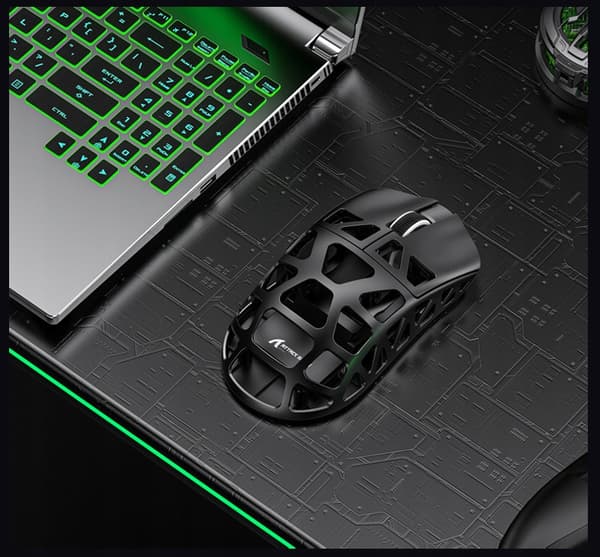 ATTACK SHARK R3 Vit, Ultralätt Trådlös 8K Gamingmus