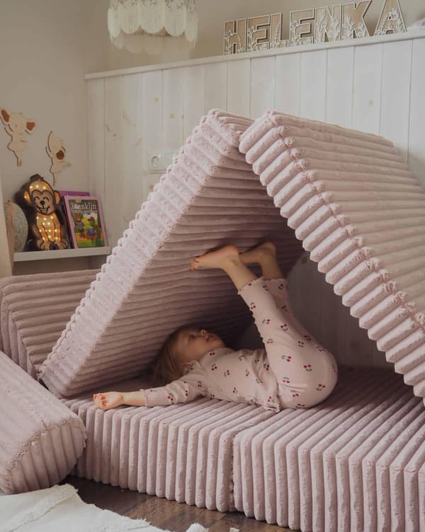 Stor rulle til Waffle Sofa, Lyserød