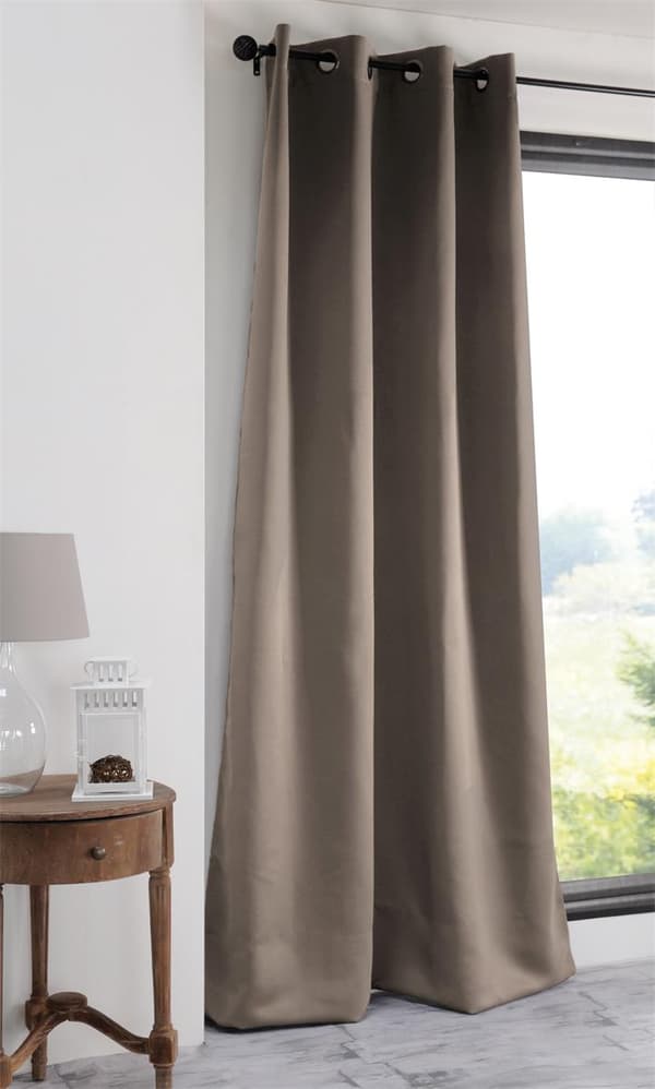 Notte gardin 135x250 beige mørklægning
