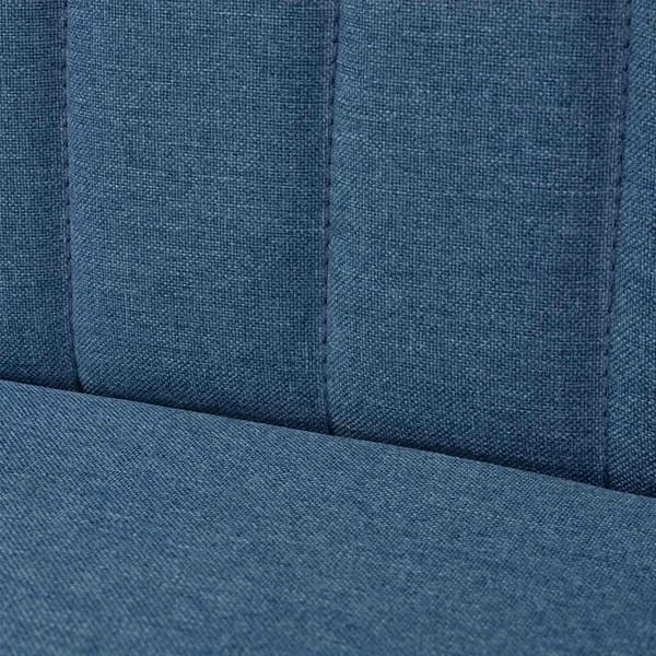 vidaXL Soffa 117x55,5x77 cm, blått tyg