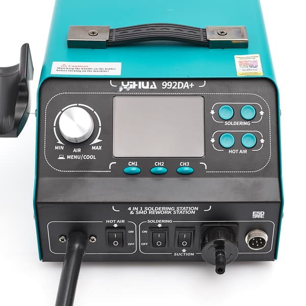 Yihua 992DA+ 3-i-1 loddestation