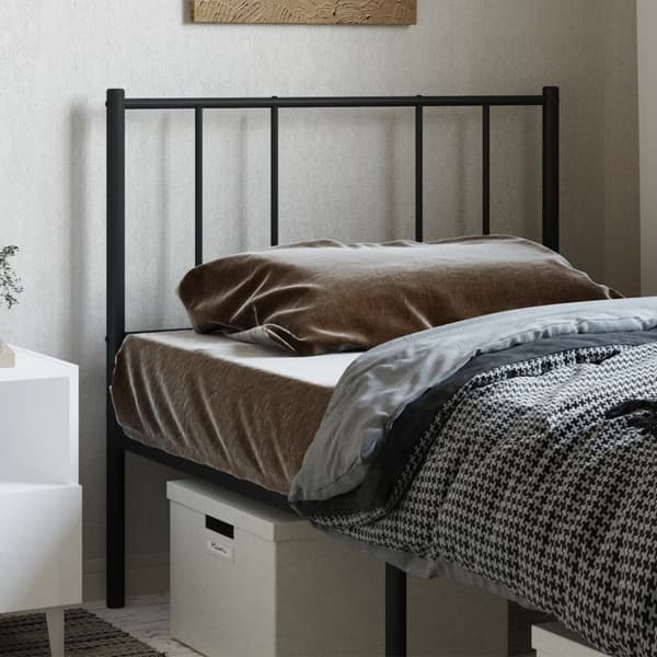 vidaXL metalsengegavl sort 107 cm