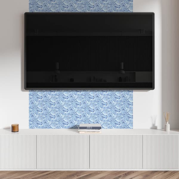 Tryckt vinylpanel - Sovrumsdekoration 120x60 cm solfjäderformat mönster