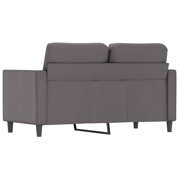 vidaXL 2-sitssoffa, grå, 120 cm, konstläder