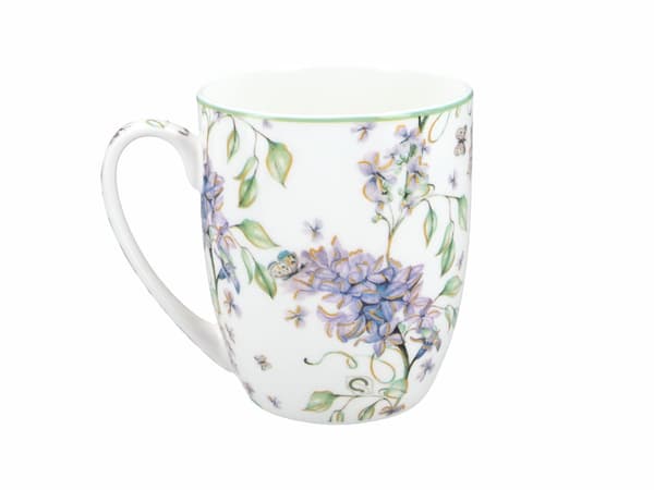Carmani, 380ml porslinsmugg t. Camio - blommig berättelse